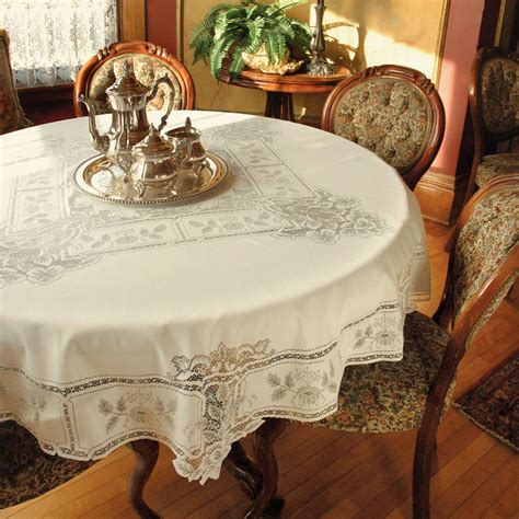 antiquetable cloth replicas round|round accent tablecloths uk.